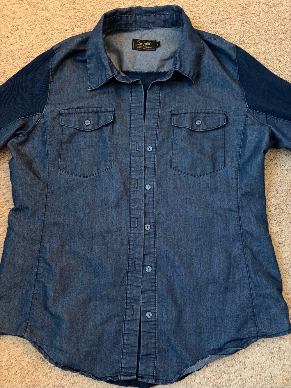 Cavalini Blue Denim Label Shirt
